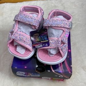 Skechers sparkle light up sandals